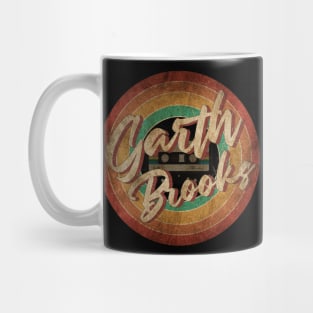 Garth Brooks Vintage Circle Art Mug